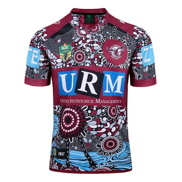 Camiseta Manly Sea Eagles Indígena 2017-2018 Rojo